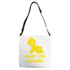baby on board ! Adjustable Strap Totes