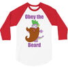 obey the beard 3/4 Sleeve Shirt