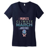 people's climate march for justice 2017 Women's V-Neck T-Shirt
