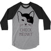 CHECK MEOWT 3/4 Sleeve Shirt