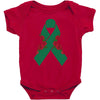 liver ribbon and rose Baby Bodysuit