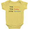 mommy daddy harrison baby name Baby Bodysuit
