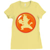 Kid Goku Kamehameha 4 Star Ladies Fitted T-Shirt