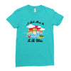 a turtle made it to the water Ladies Fitted T-Shirt