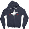 harmless little bunny Zipper Hoodie