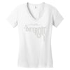 detroit city smoking gun Women's V-Neck T-Shirt