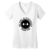 my girl is stronger than you (2) Women's V-Neck T-Shirt