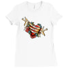 not today satan Ladies Fitted T-Shirt
