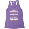 Super Cool Grandson Of A Freaking Awesome Grandpa Racerback Tank