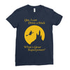 i drive a stick   halloween superpower Ladies Fitted T-Shirt
