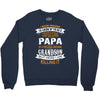 Super Cool Papa Of A Freaking Awesome Grandson Crewneck Sweatshirt