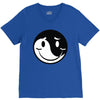 yin yang smiley V-Neck Tee