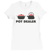 pot dealer cooking pot tea pot Ladies Fitted T-Shirt