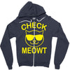 check meowti Zipper Hoodie