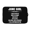Super June Girl Laptop sleeve