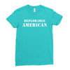 deplorable american Ladies Fitted T-Shirt