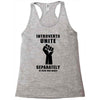 introverts unite separately in your own homes black Racerback Tank