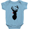 deer skull christmas Baby Bodysuit