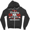 Happy Birthday Canada 150 Years Of Awesomeness Zipper Hoodie