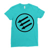 antifa arrows Ladies Fitted T-Shirt