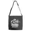 Queens Are Born In January Adjustable Strap Totes