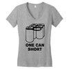 one can short Women's V-Neck T-Shirt