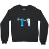 bad sock puppet Crewneck Sweatshirt