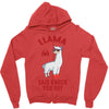 boxing llama Zipper Hoodie