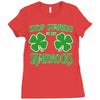 stop starting at my shamrocks Ladies Fitted T-Shirt