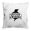 captain awesome Throw Pillow
