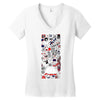 girls fashion Women's V-Neck T-Shirt
