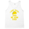 i hate tacos said no juan funny Tank Top