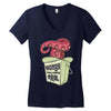 wong's noodles Women's V-Neck T-Shirt