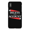 delete your account iPhoneX