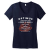 optimus trans Women's V-Neck T-Shirt