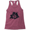 big shark little fish Racerback Tank
