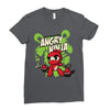 angry ninja and co Ladies Fitted T-Shirt