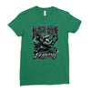 black bood Ladies Fitted T-Shirt