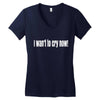 i want to cry now Women's V-Neck T-Shirt