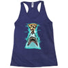 pizza shark graphic Racerback Tank