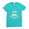 premium vintage 1966 classic perfectly aged limited edition Ladies Fitted T-Shirt