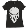 minimalist reaper mask Ladies Fitted T-Shirt