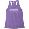 sarcasm illegal Racerback Tank