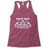 nobody needs an ar 15 Racerback Tank