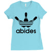 the dude abides Ladies Fitted T-Shirt