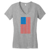 american flag Women's V-Neck T-Shirt
