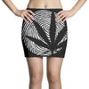 cannabis fingerprinting (white) Mini Skirts