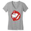 mario ghost Women's V-Neck T-Shirt