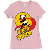 ninja panda Ladies Fitted T-Shirt