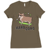 hard corg Ladies Fitted T-Shirt